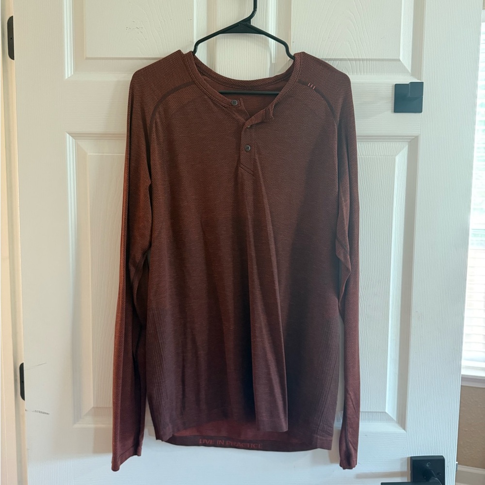 Lululemon Athletica Rich Brown Textured Top